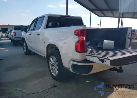 2025 Chevrolet Silverado 1500 2Wd Short Bed Custom z USA, uszkodzony, nr VIN 1GCPABEK2SZ132127